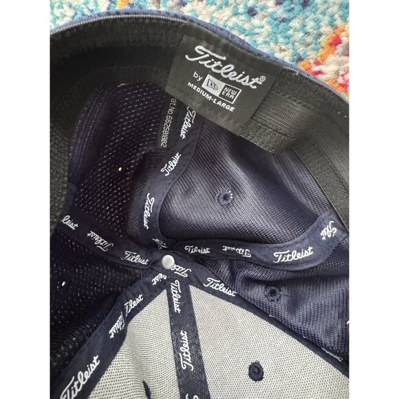 TITLEIST Footjoy Pro-V1 Blue Fitted Golf Hat Size M/L‎ - Picture 5 of 5